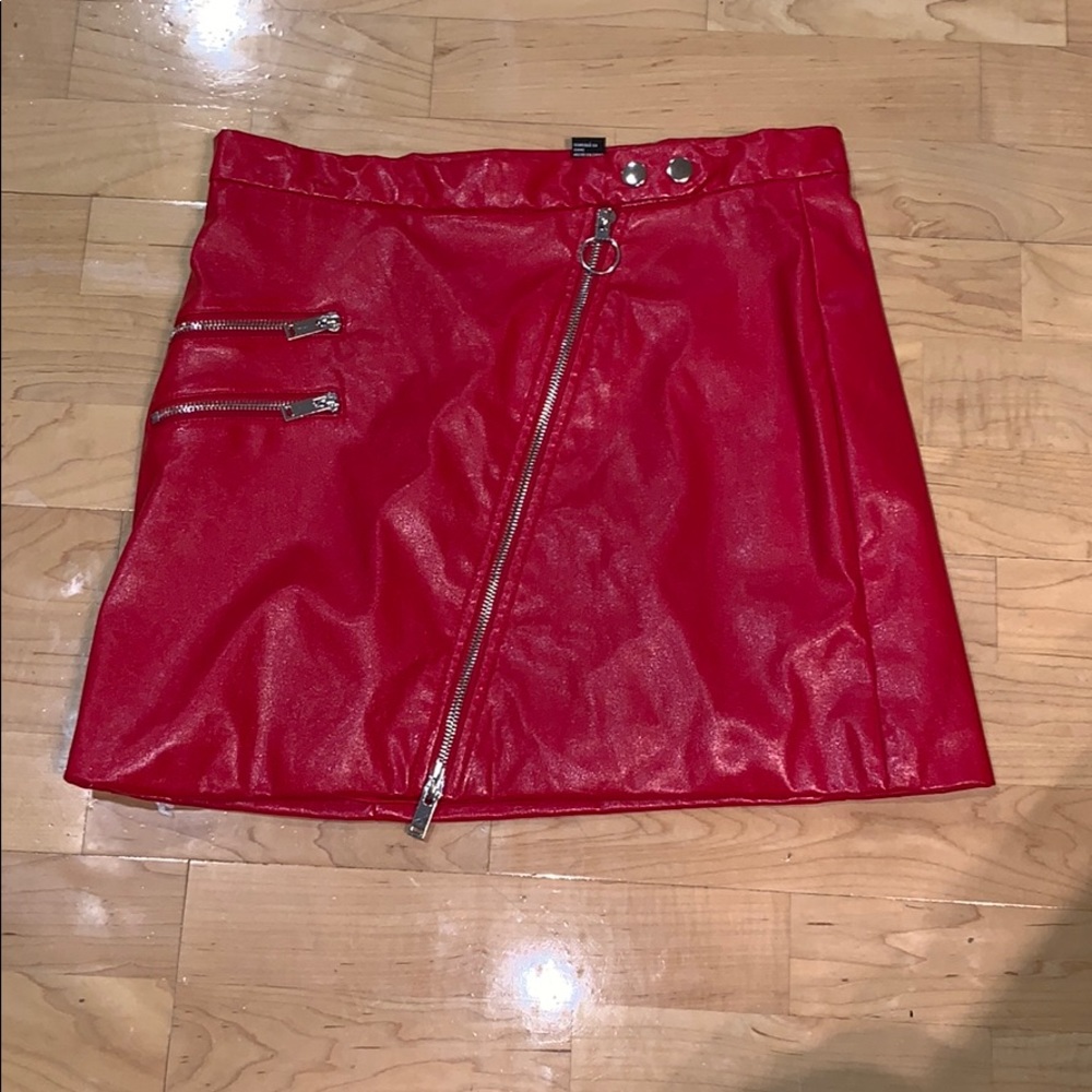Forever 21 red mini skirt